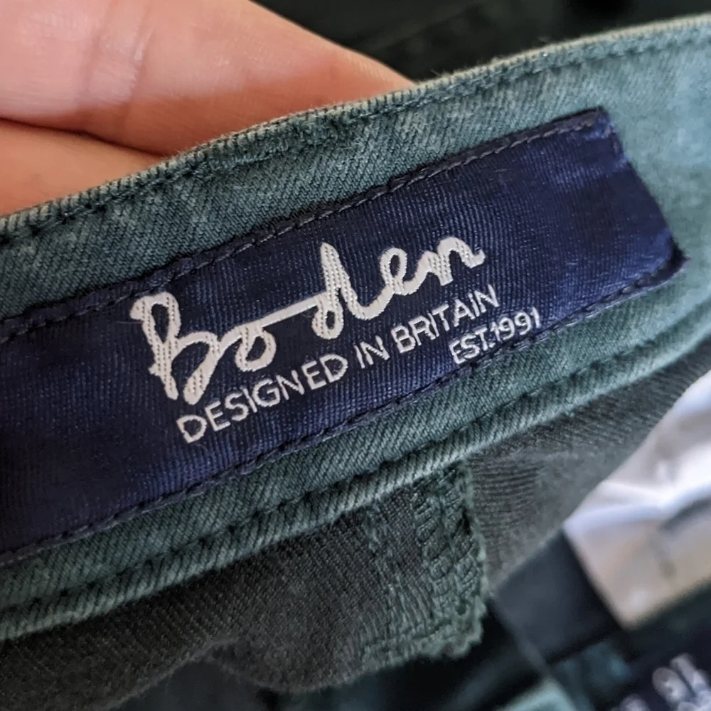 𝅺BODEN Forest Green Skinny Jeans 16 Portobello Bi Stretch